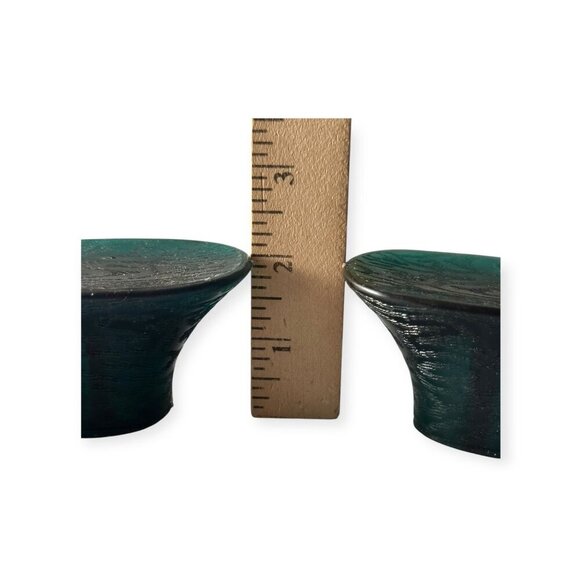 Vintage 60s Jelly Slide Sandals – Size 7, Green Plastic Wedge Heels made in USA - Picture 13 of 15